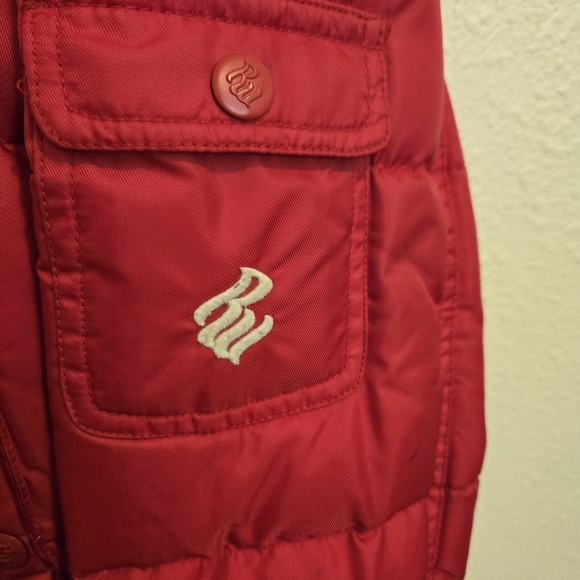 Rocawear Red Puffer Jacket with Fur Trim - Picture 5 of 13